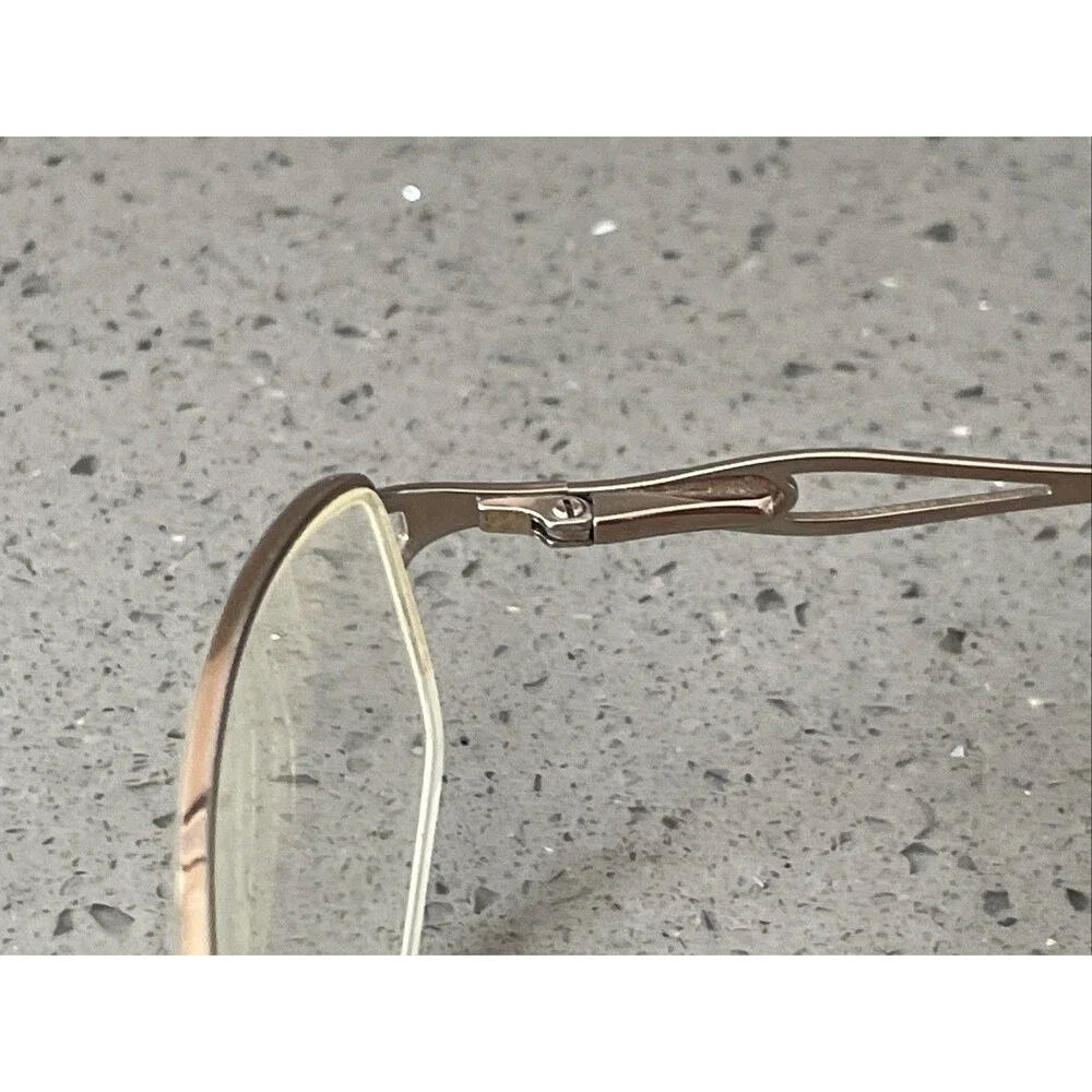 Sferoflex Eyeglasses Frames ONLY 2503-B 267 Rose Gold Half Rim Oval 49-18-130